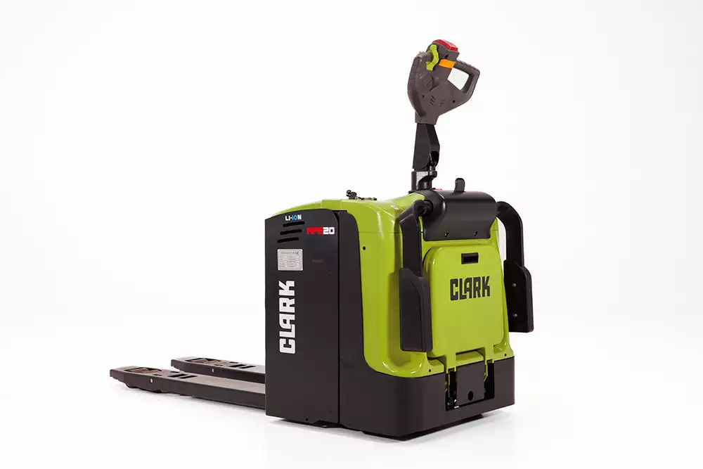 Transpaleteira Clark Plataforma Dobrável PPXs20 — 2.000 kg Litio 24V