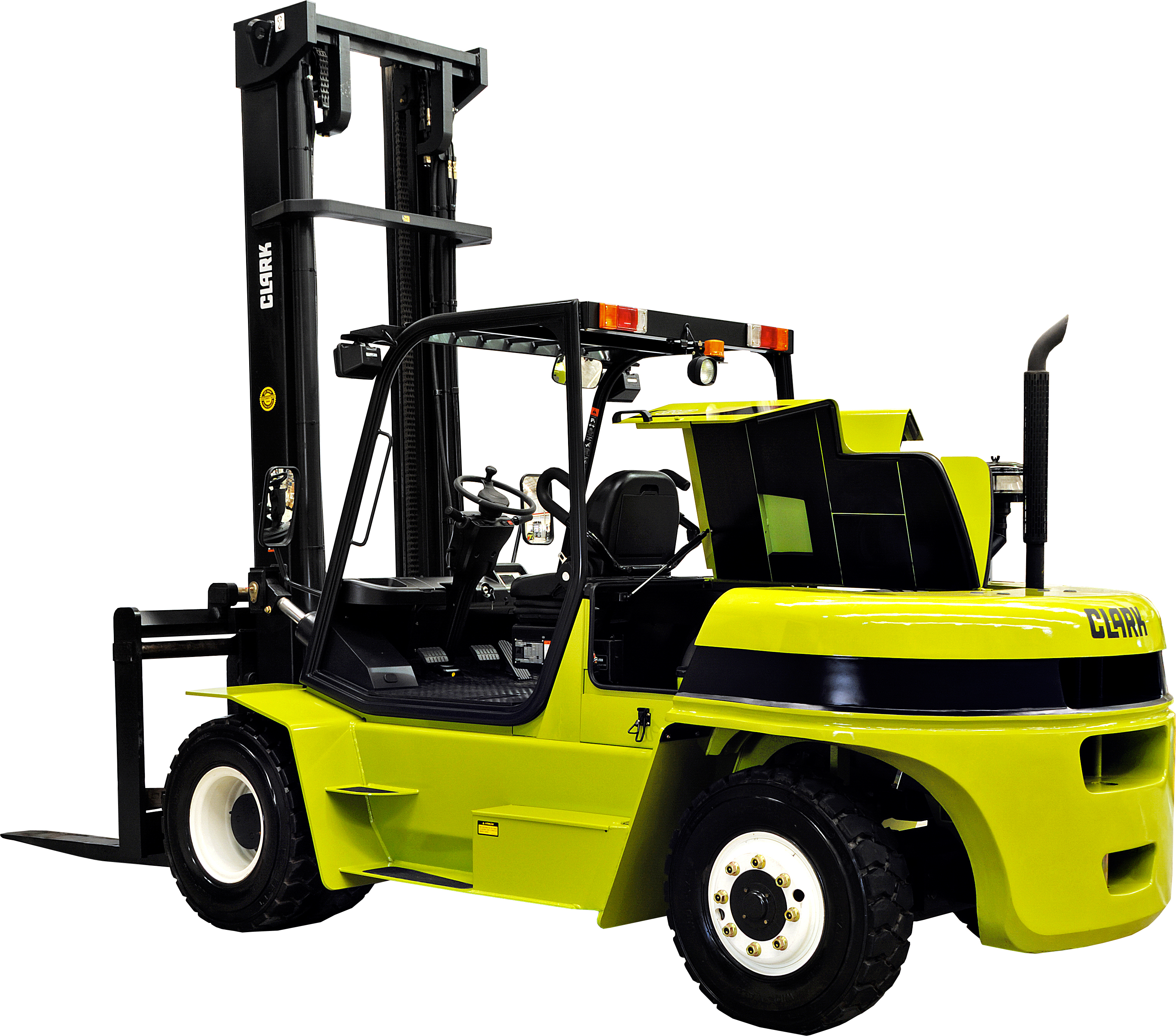 Clark C-Series mastro triplex elevado, raio giro compacto