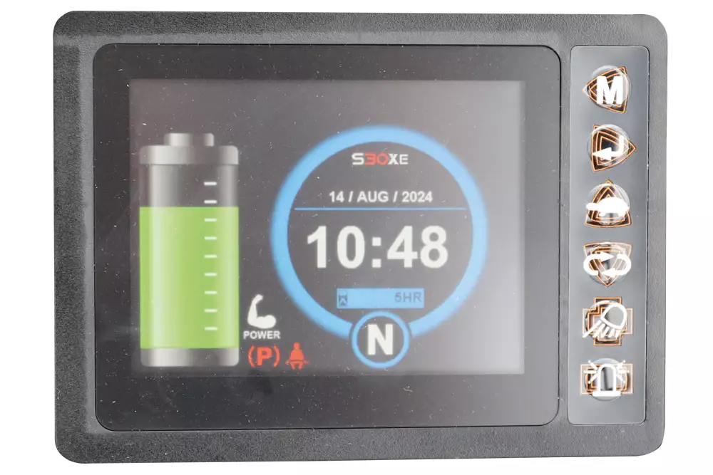 Painel LCD SMART 5,6 polegadas Clark S-Series — monitoramento de bordo e controle por senha